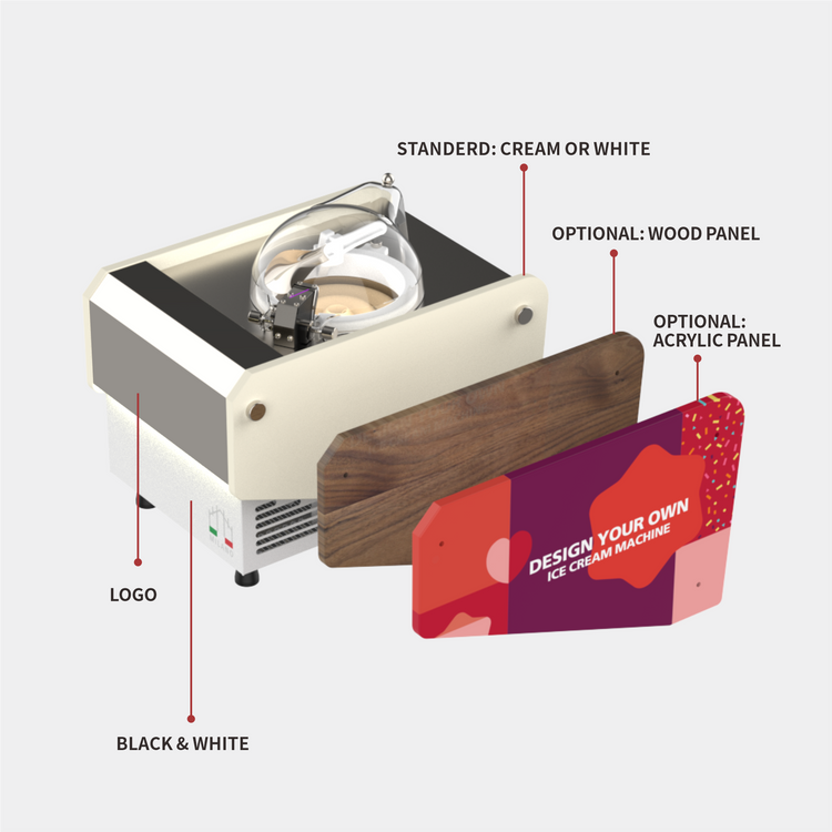 Commercial Gelato Ice Cream Maker, Top Churn V1 Milano