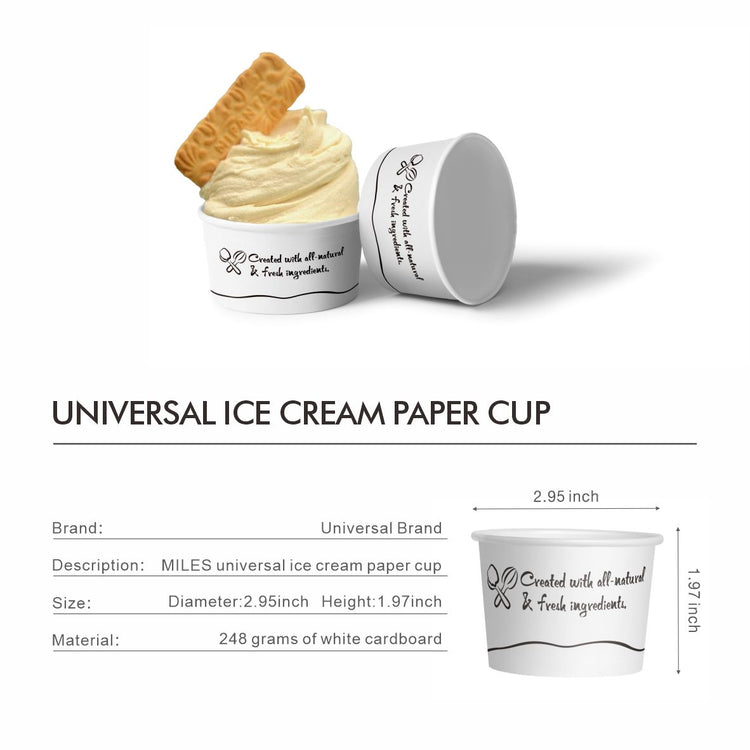 Universal Ice Cream Paper Cup, 1000 Count