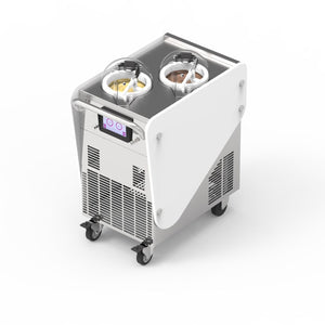 Commercial Gelato Ice Cream Maker, Battery Powered, DC Cart - Top Churn